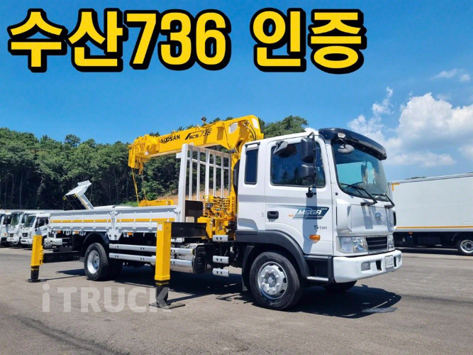 현대 카고크레인 없음(순정) 메가트럭 5톤 - 중고 트럭 매물 이미지