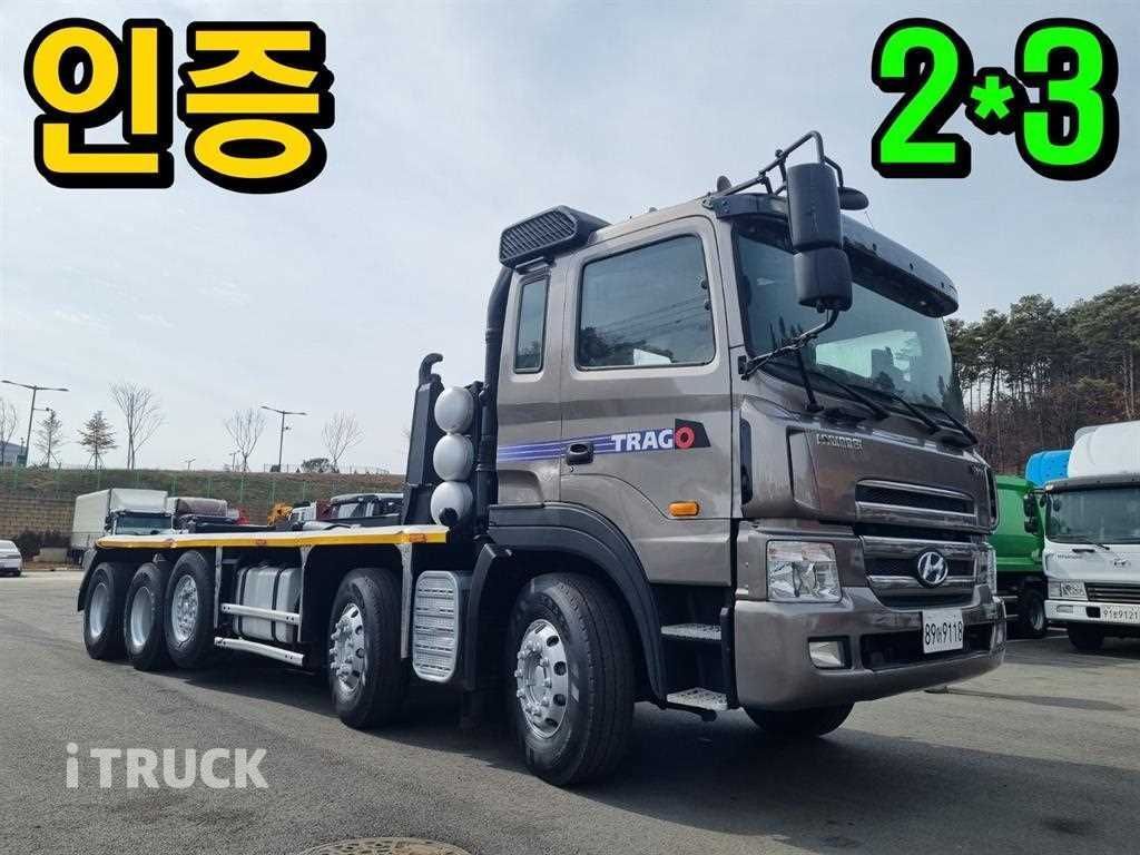 현대 트라고 암롤 500 22.4톤 수동 단바리 - 중고 트럭 매물 이미지