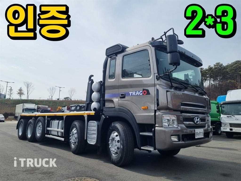 현대 트라고 암롤 500 22.4톤 수동 단바리 - 중고 트럭 매물 이미지